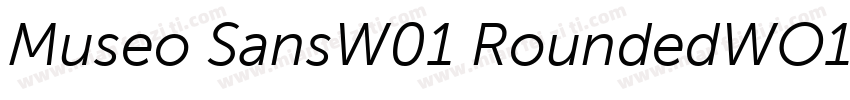 Museo SansW01 RoundedWO1字体转换